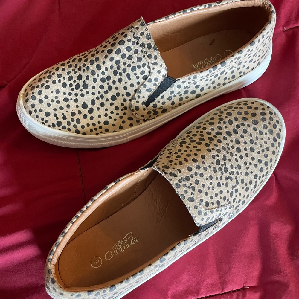 Spotted Slip-On Sneakers